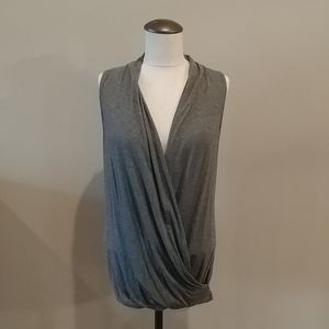 Bobeau gray sleeveless top